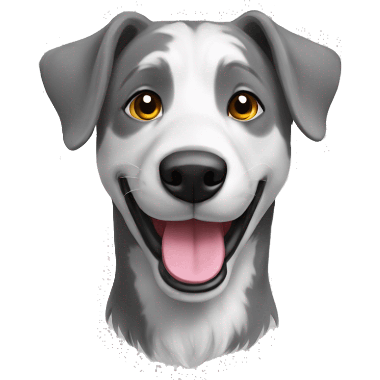 happy grey border colia portret emoji