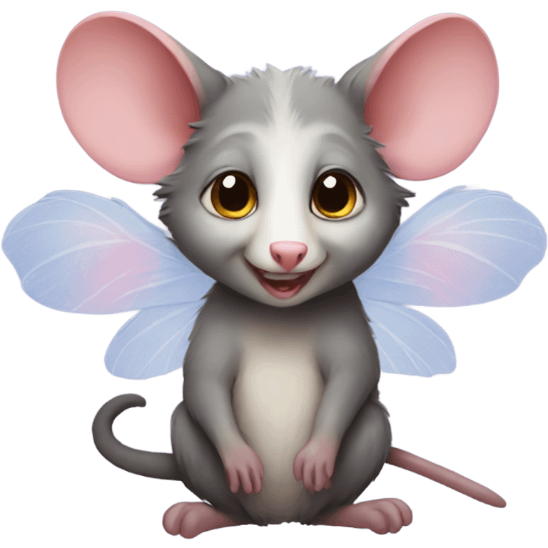 Possum with fairy wings  emoji