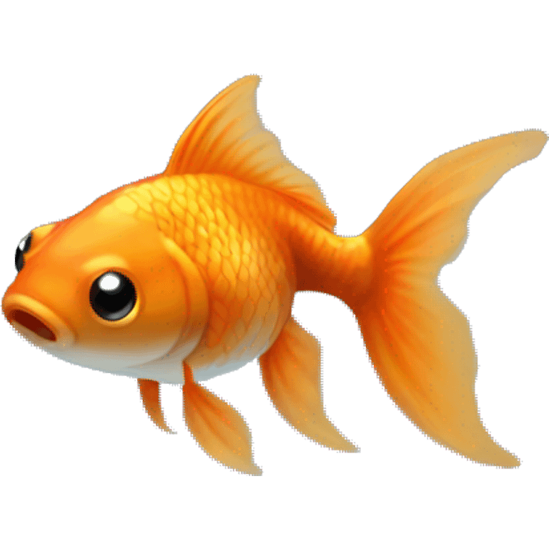 A goldfish in a fishbowl  emoji