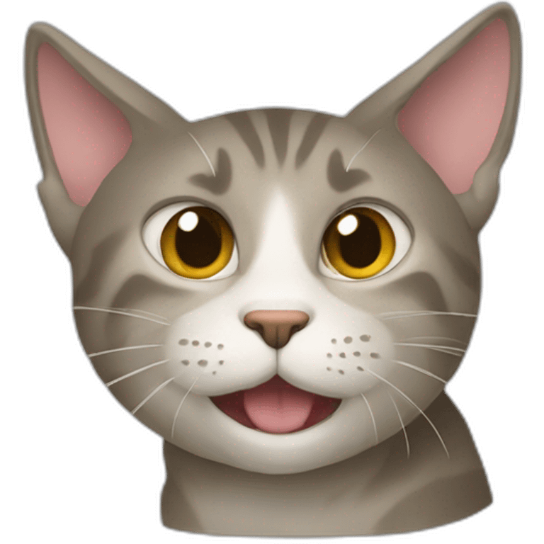 un gato muy sucio emoji