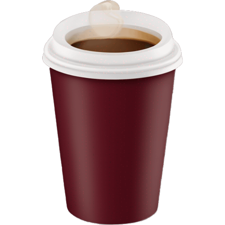 burgundy Costa TAKEAWAY coffee emoji