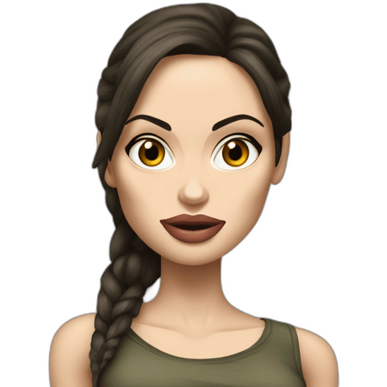 Angelina Jolie Lara Croft emoji