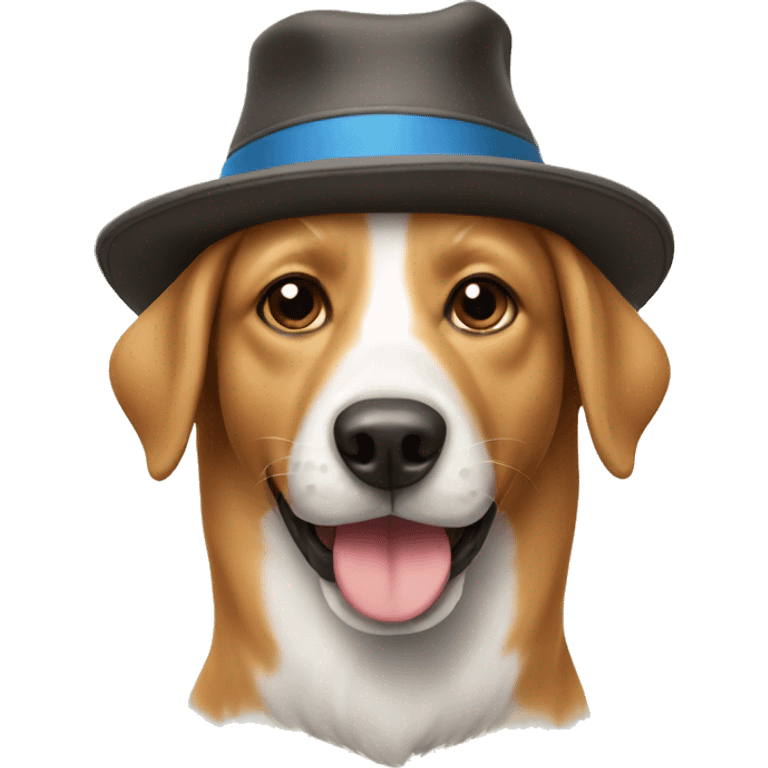 Dog with hat emoji