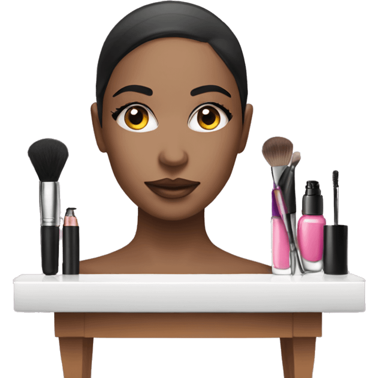 Makeup vanity emoji