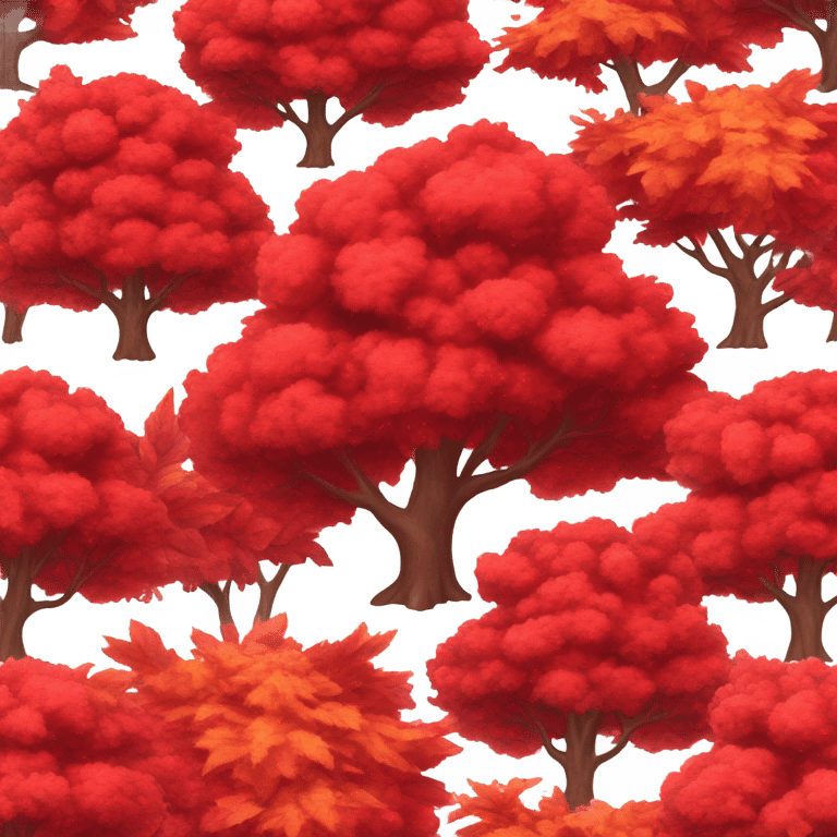 Red tree emoji