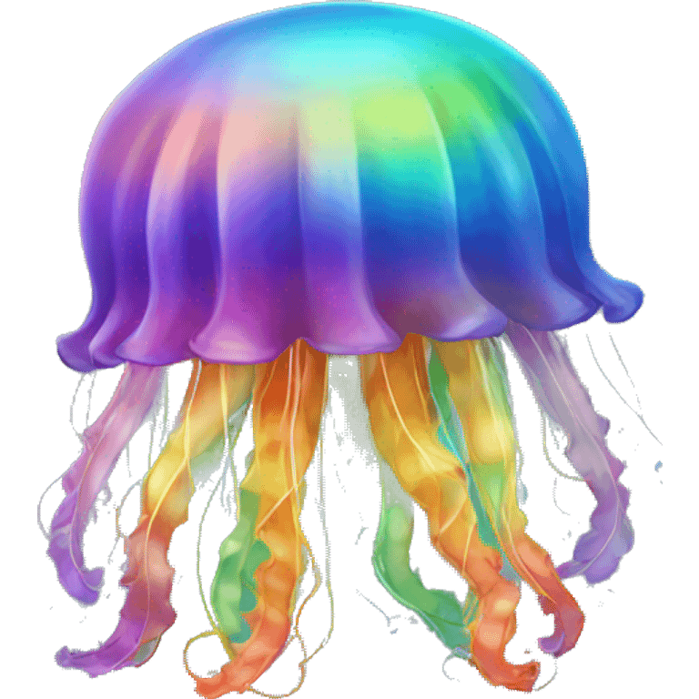 Rainbow jellyfish emoji