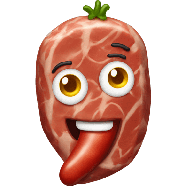 meat with chili emoji