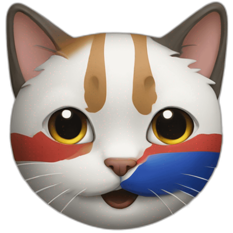 Chat tricolore emoji