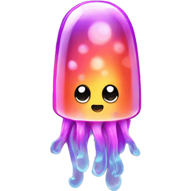 Kawaii lava lamp jellyfish  emoji