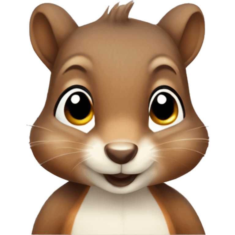 Cute squirrel  emoji