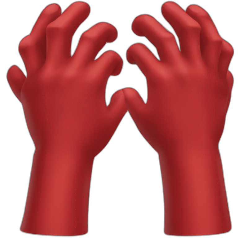 red knuckles emoji