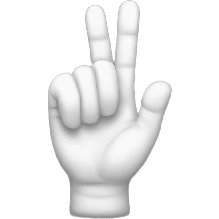 Hand with thumb and pointer finger raised emoji