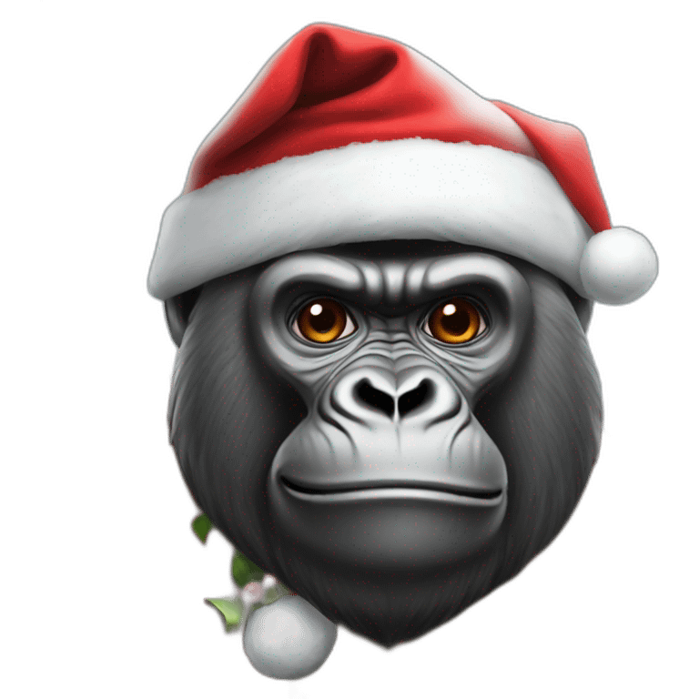 Gorilla Santa emoji