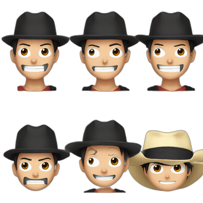 Luffy and zorro  emoji