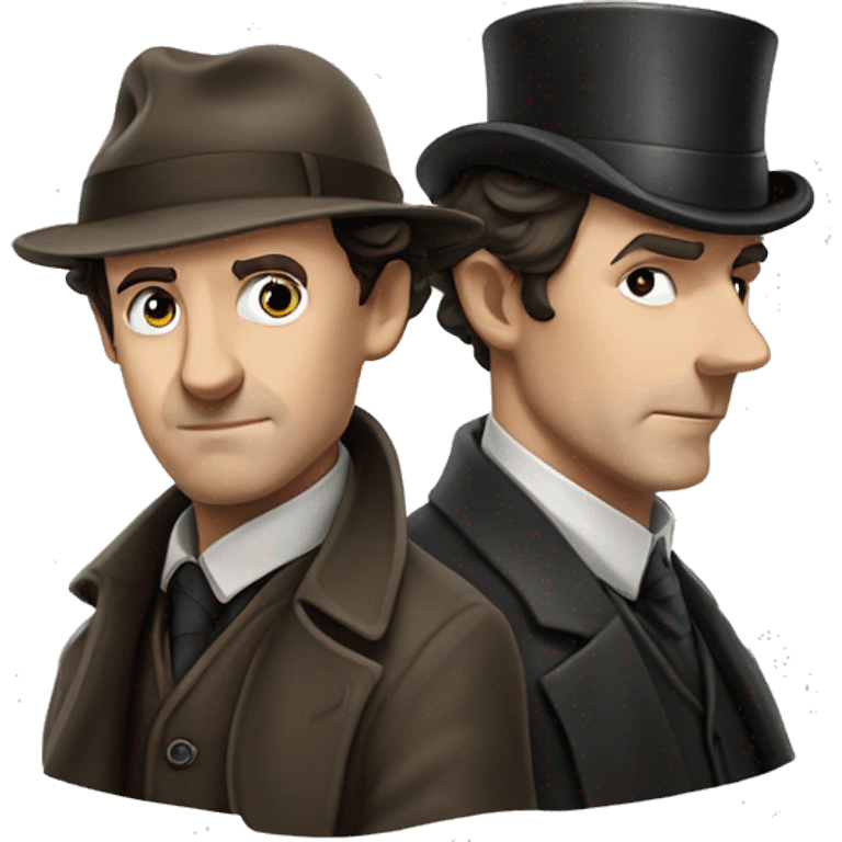 sherlock holmes and dr watson emoji