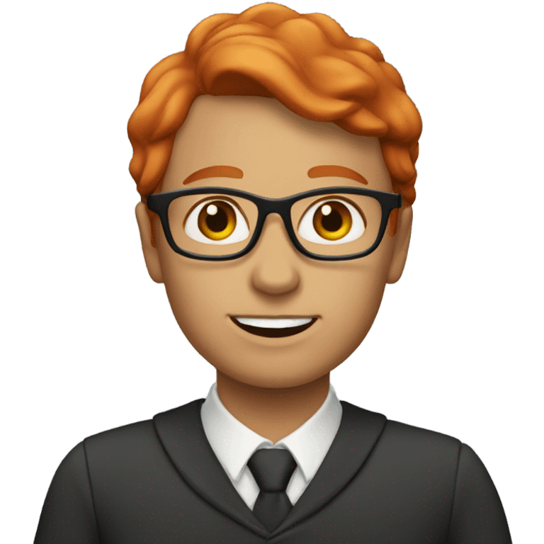 Red headed teacher emoji