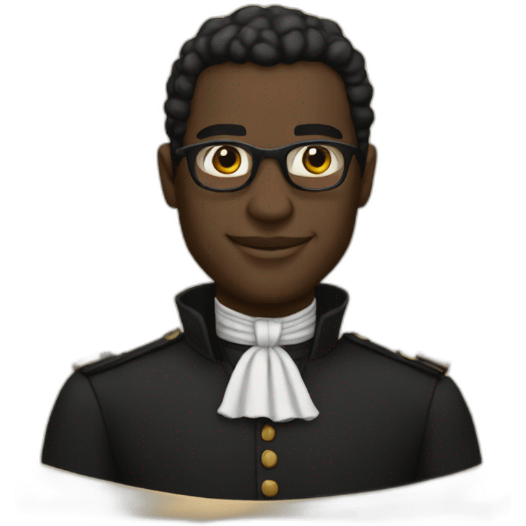 Black man holding the constitution emoji