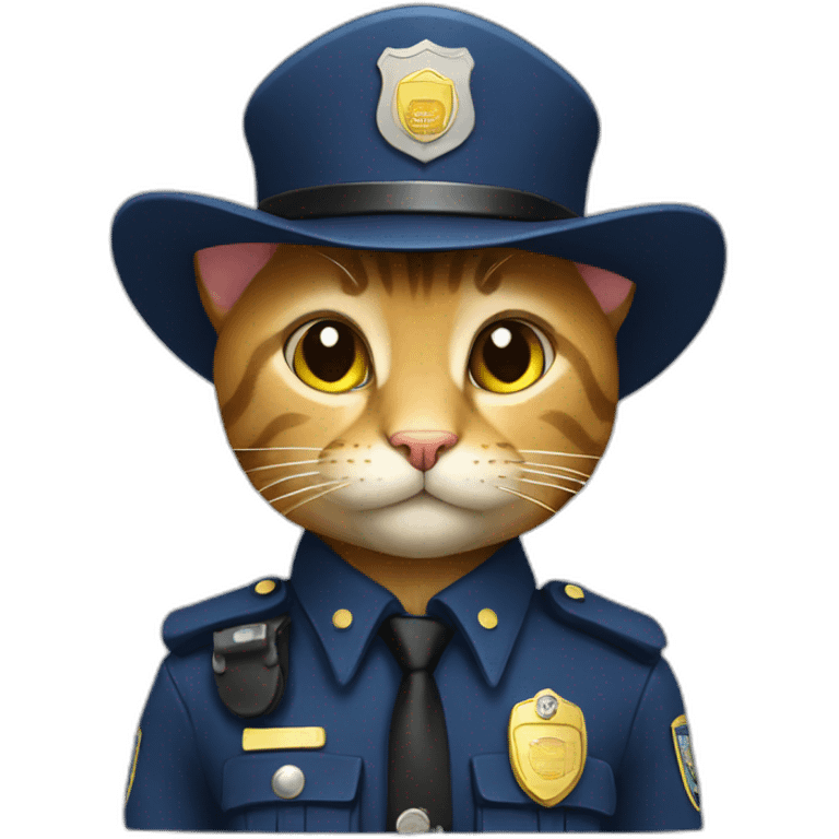 Cat policeman emoji