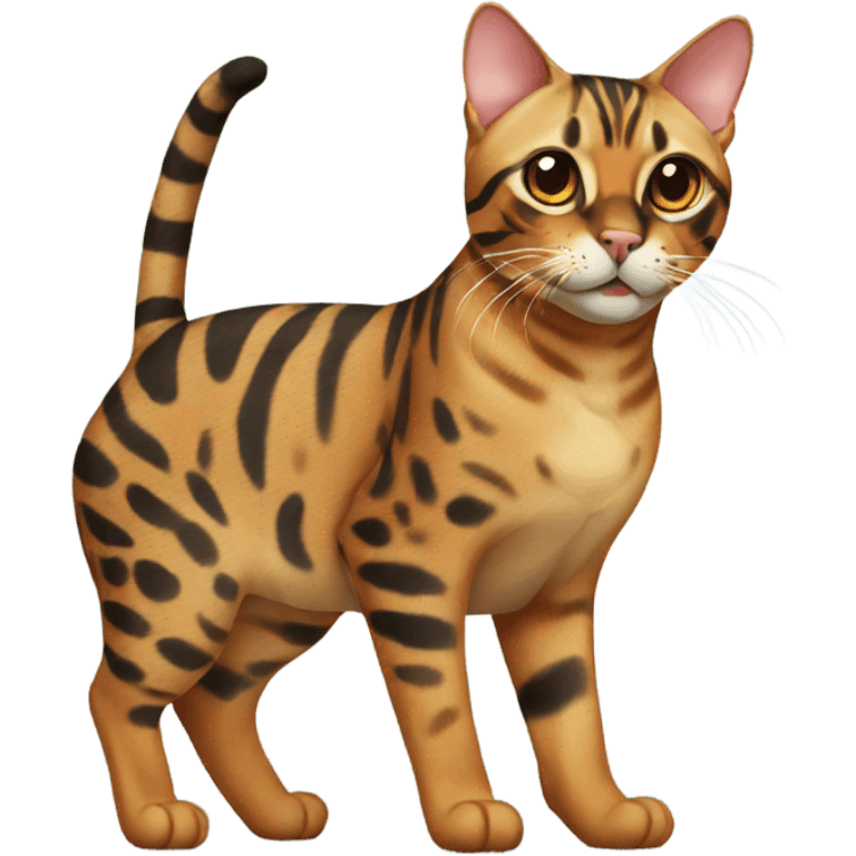 bengal cat sitting  emoji