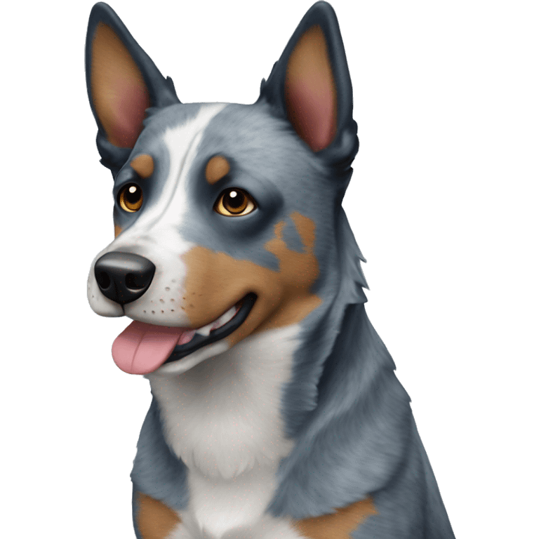 Blue cattle dog emoji