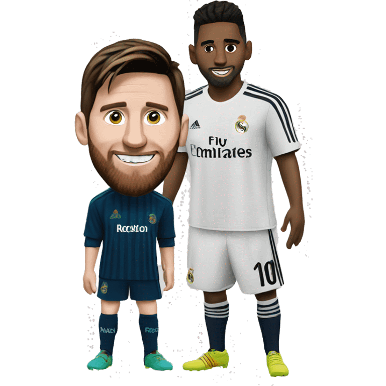 Create Messi with a Real Madrid emoji