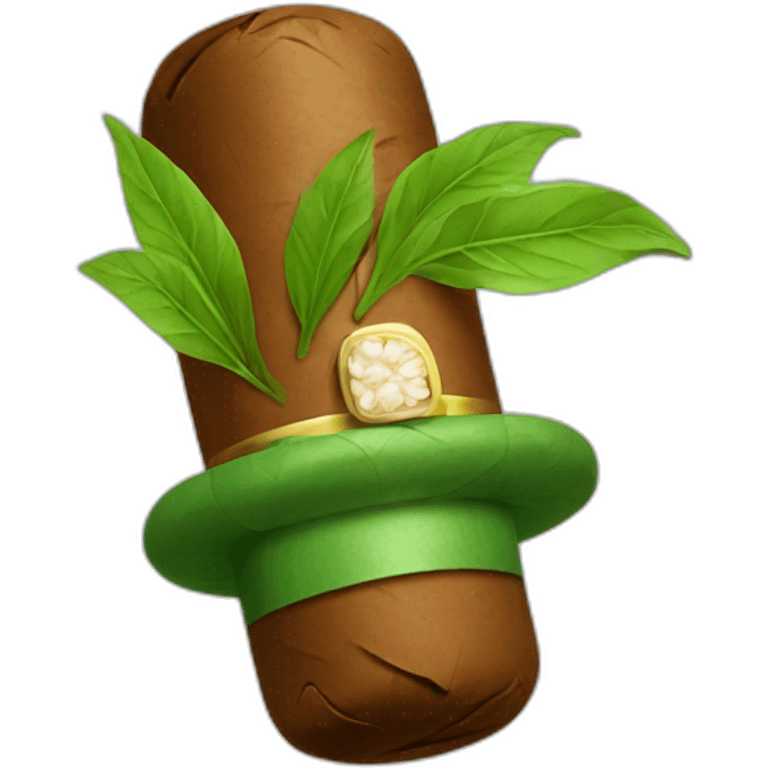 cigar full of green  emoji