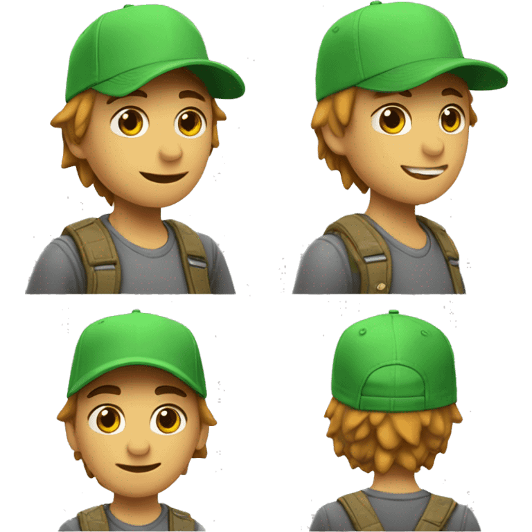 Dinosaurio con gorra emoji