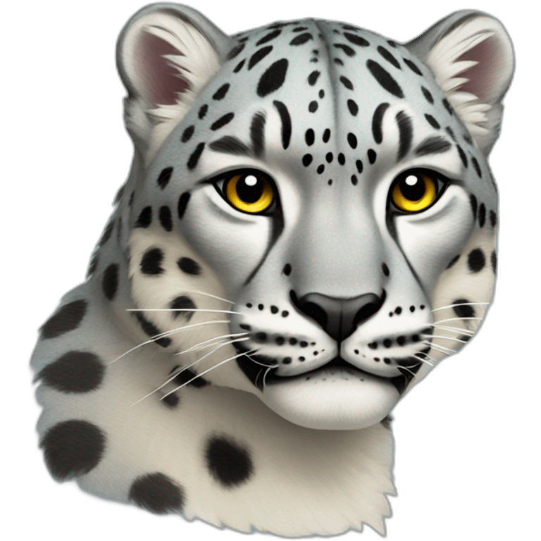 rainbow snow leopard emoji