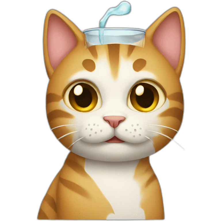 drinking cat emoji