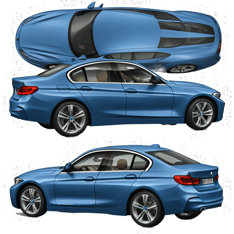 BMW 330i blue  emoji