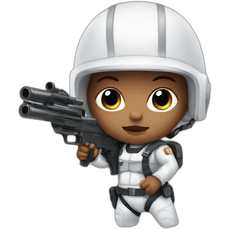 baby with blaster emoji