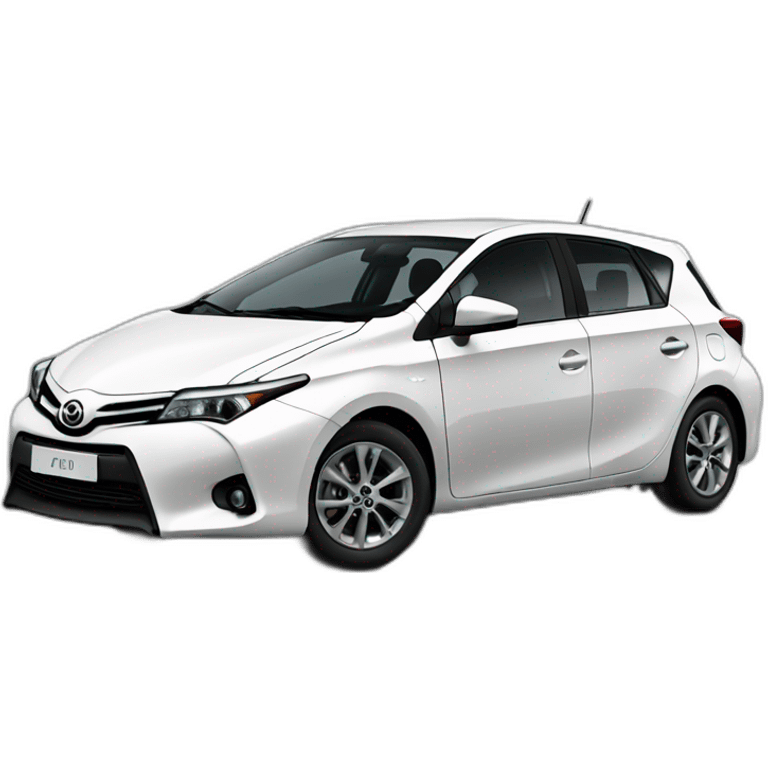 Toyota auris white emoji