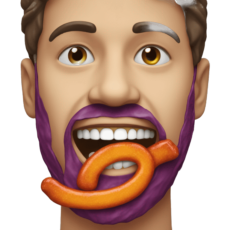 Face eating takis emoji