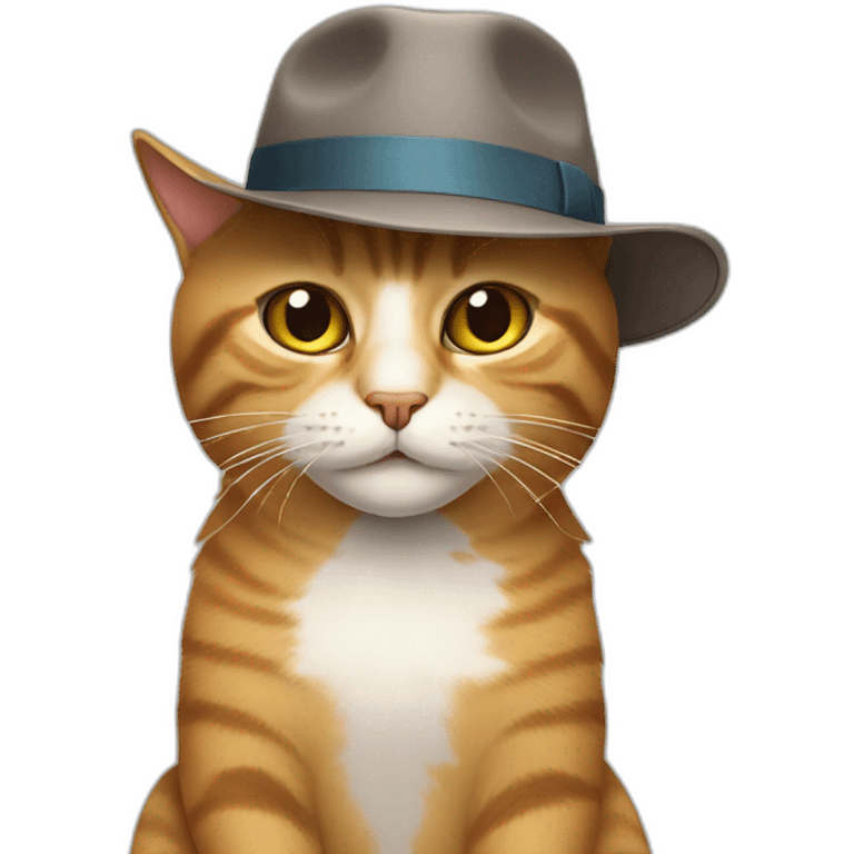 cat wearing hat emoji