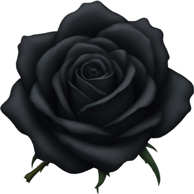 Black rose emoji