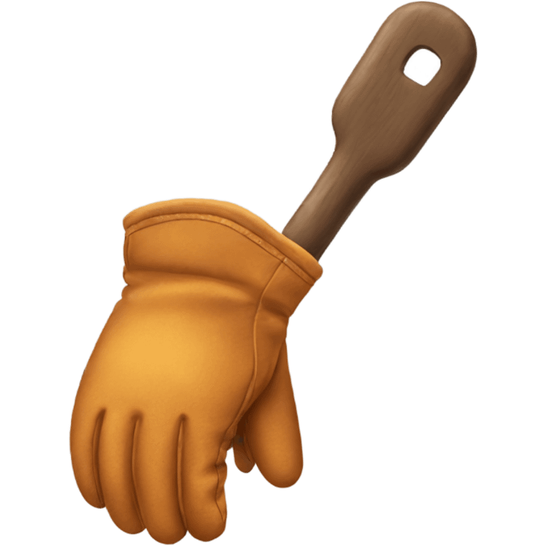 Glove on a handle emoji