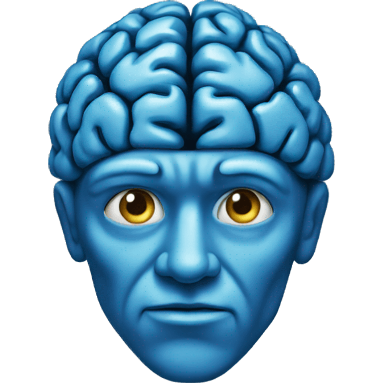 blue brain emoji