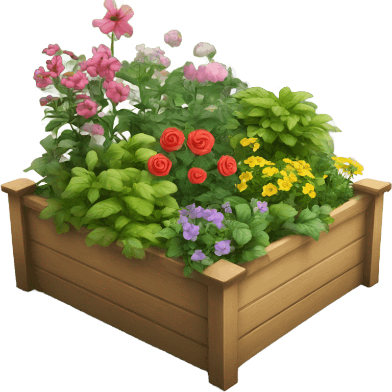 Garden in planter box emoji