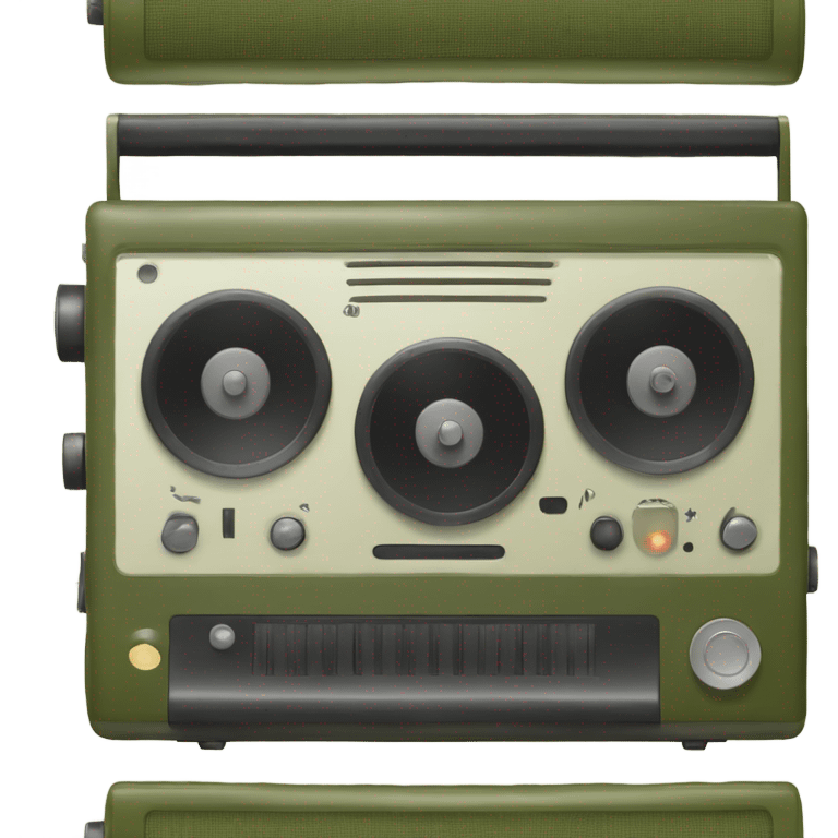 tape recorder olive emoji