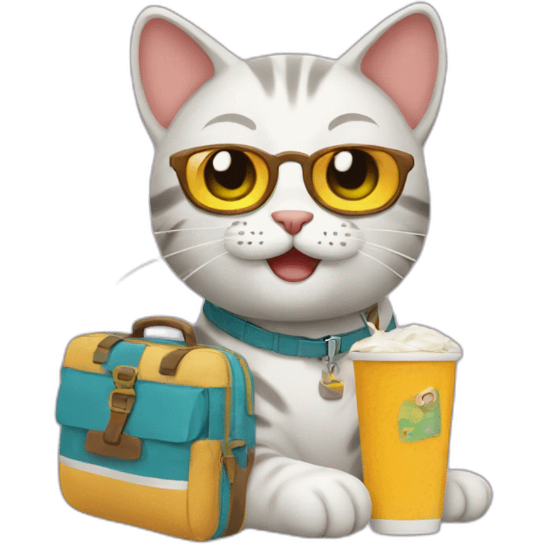 cat vacation emoji