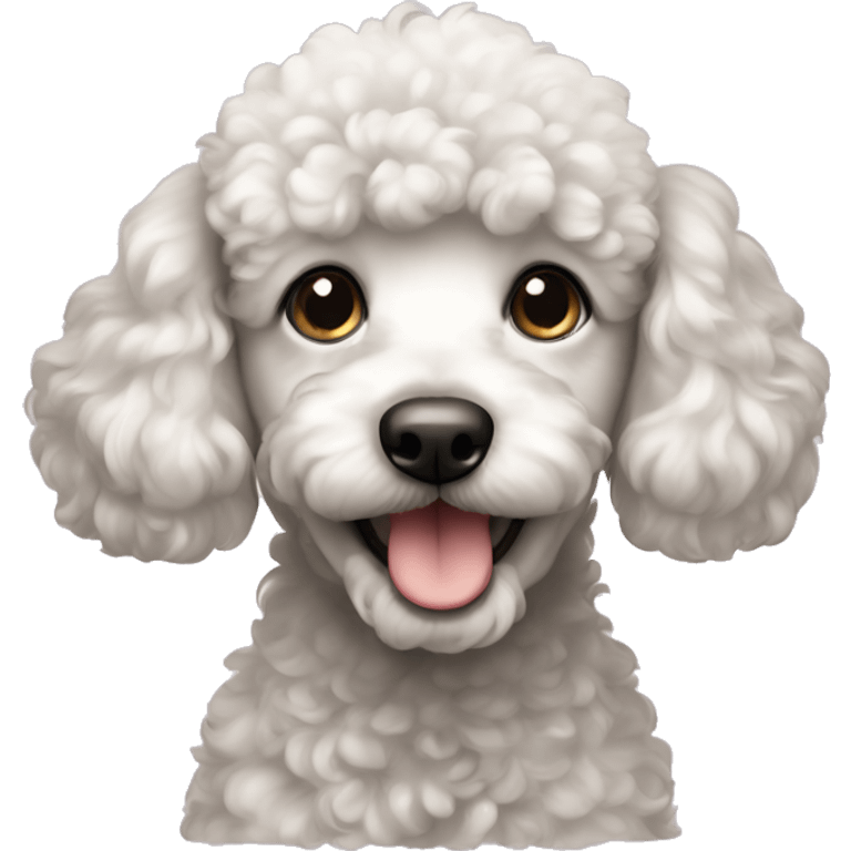 A poodle puppy emoji