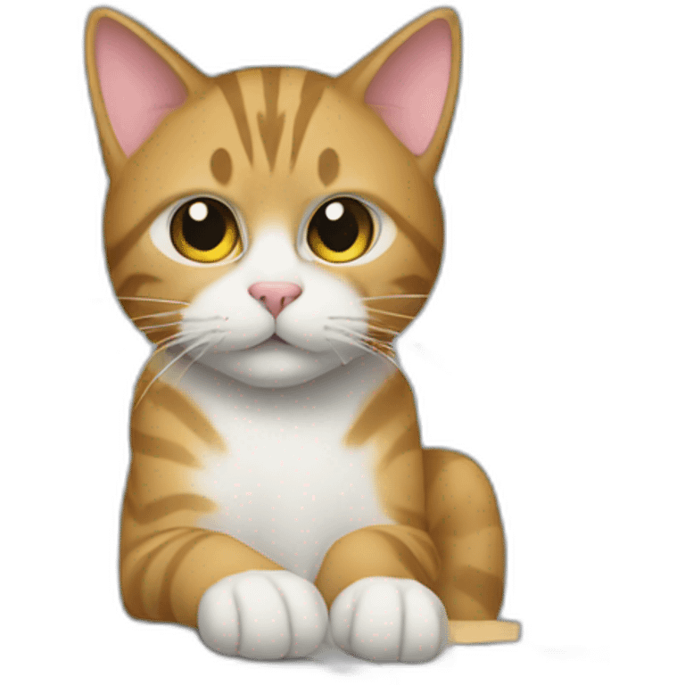 cat on a computer emoji