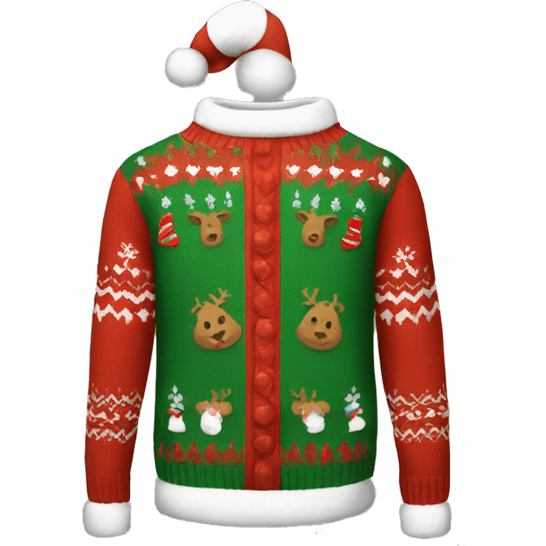 ugly christmas sweater emoji