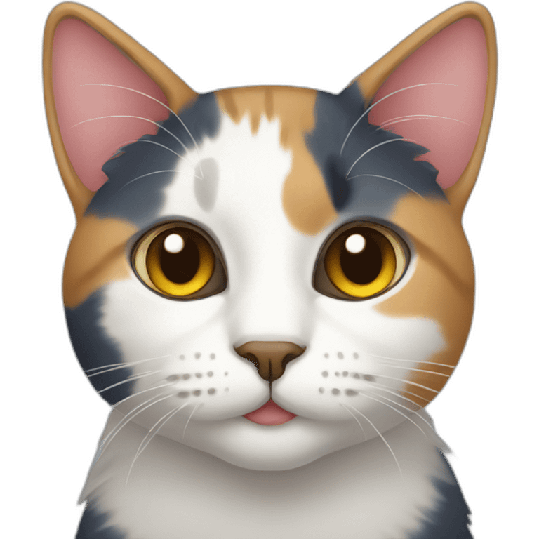 Tricolor cat emoji