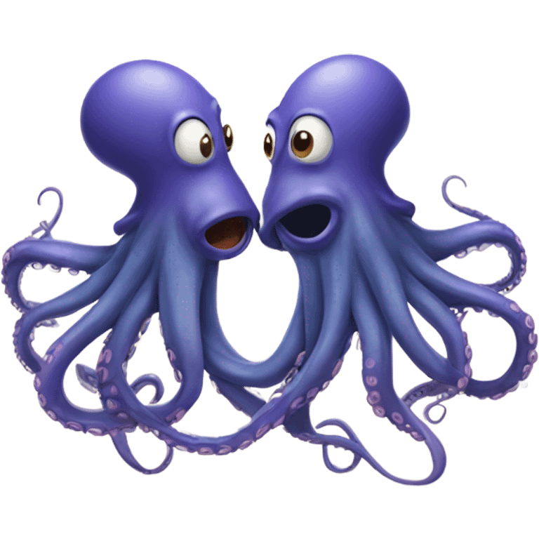 Octopus kiss emoji