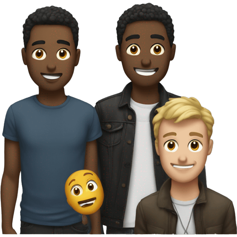 4 guys at a concert emoji