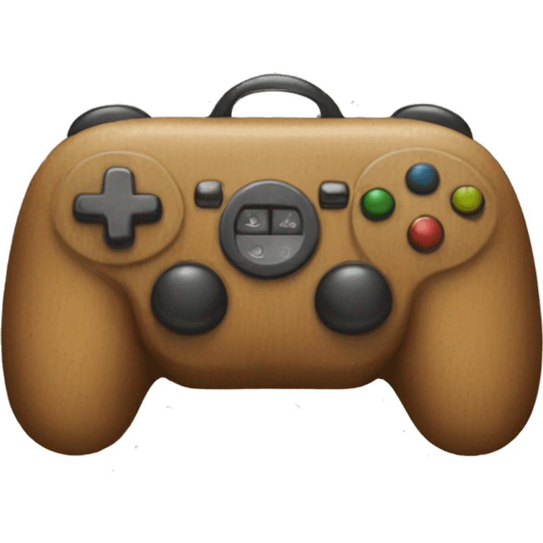 Make a bag emoji with a painted joystick emoji