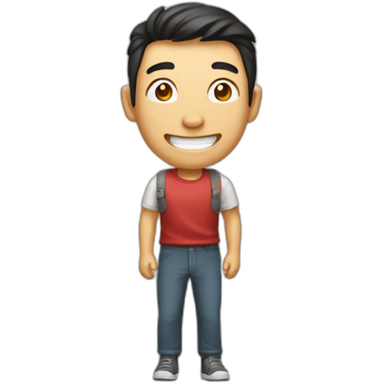 happy Hong Kong guy emoji