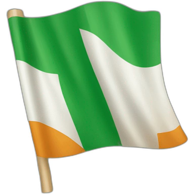 irish flag waving hello emoji