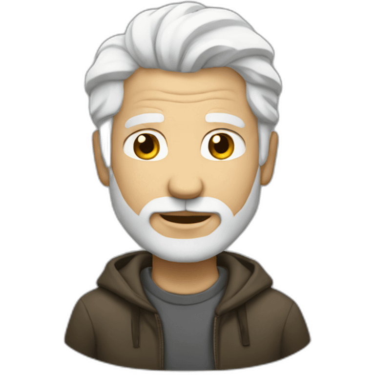 Man with White hair emoji